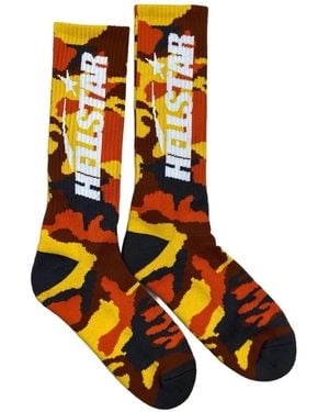 HELLSTAR Logo Camouflage Socks - White