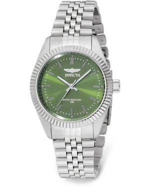 INVICTA WATCH Specialty 36Mm Fluted Bezel Watch - Green