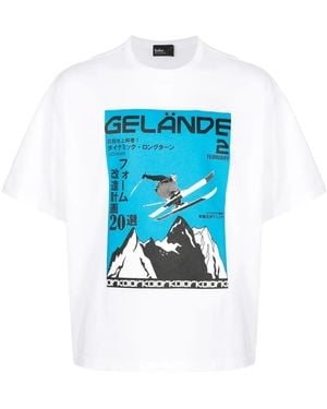 Kolor T-Shirt Con Stampa Grafica - Blu