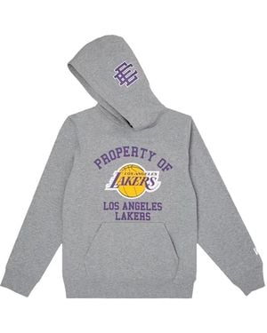Eric Emanuel X Nba Los Angeles Lakers Hoodie - Gray
