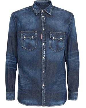 DSquared² Relax Dan Shirt - Blue