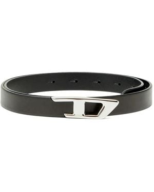 DIESEL 1Dr Leather Belt - White