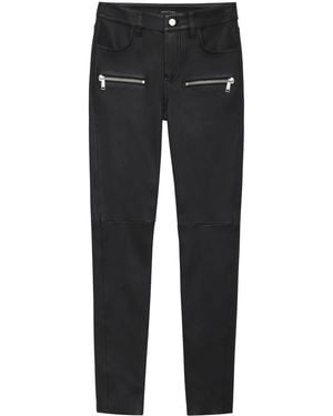 Anine Bing Remy Leather Skinny Pants - Black