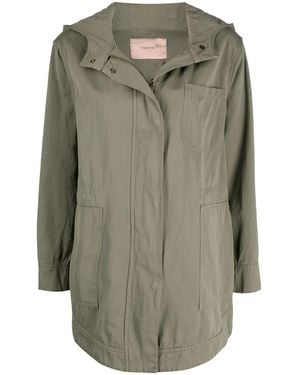 Twinset Hooded Long-Sleeve Jacket - Green