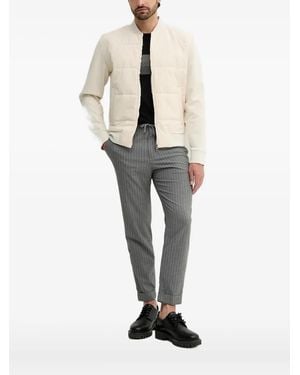 BOSS Quilted Bomber Jacket - White