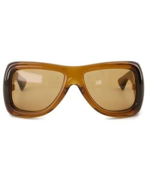 Saint Laurent Sl 902 Howl Oversized Sunglasses - Natural