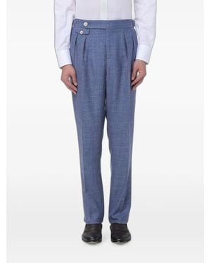 Brunello Cucinelli Pleated Tailored Trousers - Blue