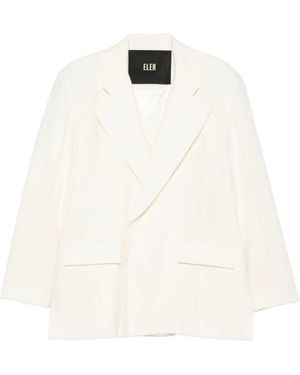 ELEH Blazer Con Doble Botonadura - Blanco