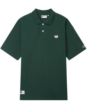 Chocoolate X Russell Athletic Logo-Patch Polo Shirt - Green