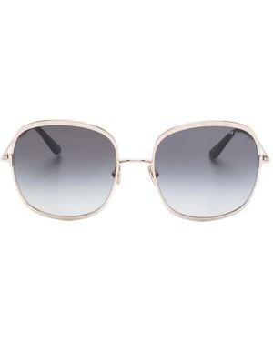 Tom Ford Sofia Round-Frame Sunglasses - Blue