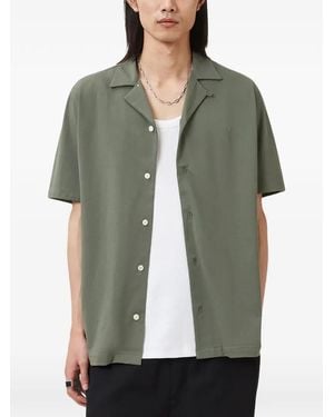 AllSaints Hudson Relaxed-Fit Cotton Shirt - Green