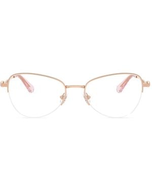 Swarovski Crystal-Embellished Cat-Eye Glasses - White