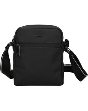 BOSS Borsa A Spalla Zeph Con Logo - Nero