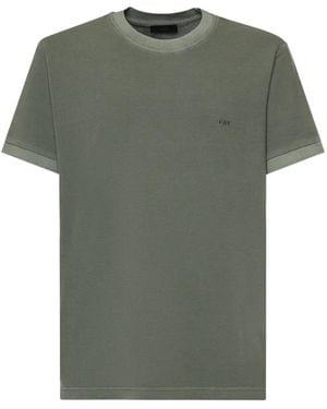 Fay Logo-Embroidered T-Shirt - Green