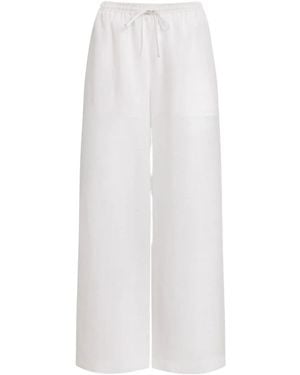 12 STOREEZ Drawstring Trousers - White
