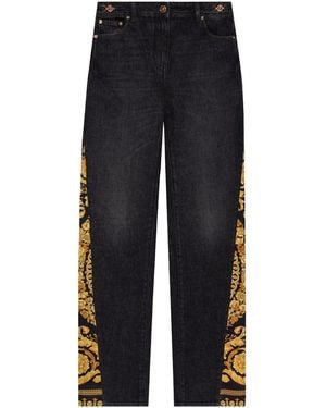 Versace Barocco Boyfriend Jeans - Blue