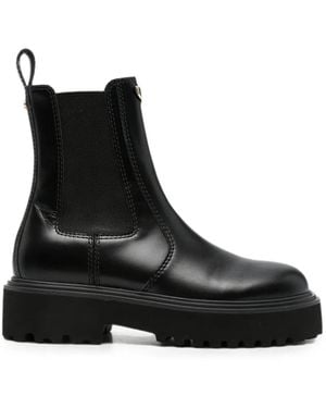 Maje Stiefeletten Mit Blockabsatz - Schwarz