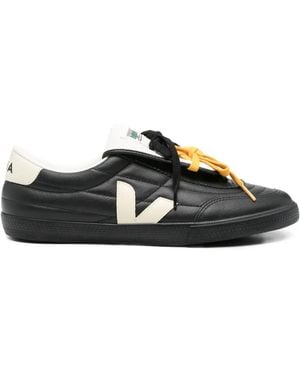 Magliano X Veja Lace-Up Panelled Trainers - Black
