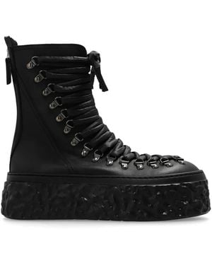Agl Attilio Giusti Leombruni Lace-Up Leather Boots - Black
