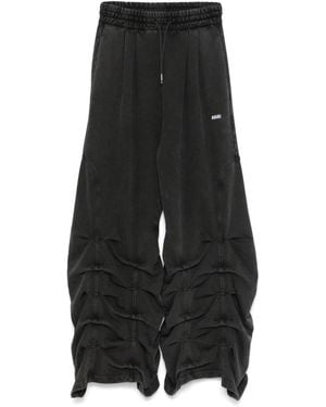 AVAVAV Pleat-detailing Track Trousers - Black