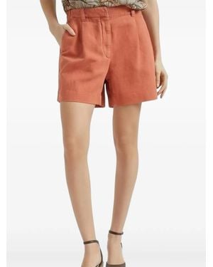 Brunello Cucinelli Faltenrock Mit Elastischem Bund - Orange