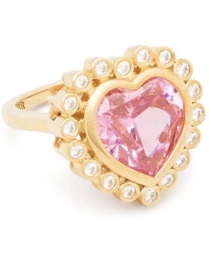 NUMBERING Anello Heart Placcato - Rosa
