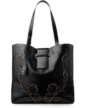 Jimmy Choo Bar Vertical Tote Medium - Black