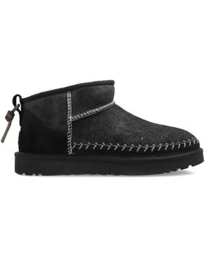 UGG Braided-detail Leather Boots - ブラック