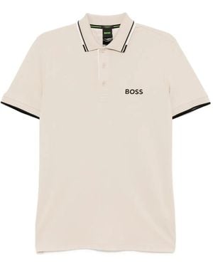 BOSS Cotton-blend Polo Shirt - ナチュラル