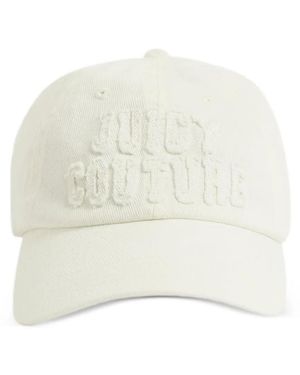 Juicy Couture Logo-Embroidered Denim Cap - White