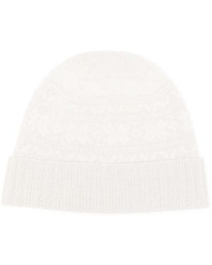 Eleventy Gestrickte Beanie Mit Fair-Isle-Muster - Weiß