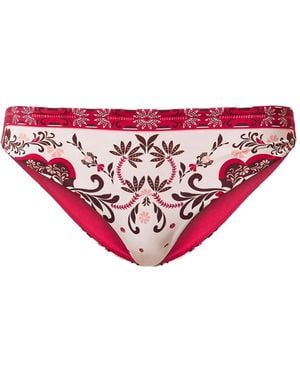 Twinset Bikini Bottom With Foulard Print - Pink