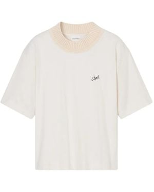 Closed Camiseta Con Logo Bordado - Blanco