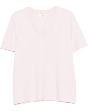 MAISON 123 V-Neck T-Shirt - Pink