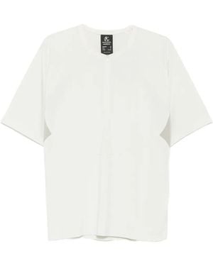 Hiking Patrol X Mammut Zip-Fastening Short-Sleeve T-Shirt - White