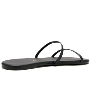 TKEES Double-Strap Flat Sandals - Black