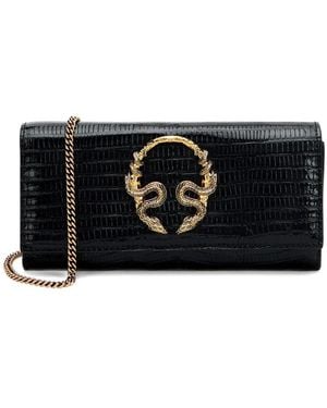 Roberto Cavalli Serpentine Chain Wallet - Black