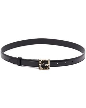Fendi Gürtel Mit Ff - Schwarz