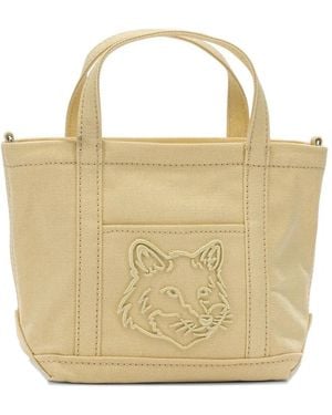 Maison Kitsuné Maison Kitsuné Cotton Handbag - Natural