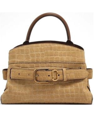 Marc Jacobs Croc-effect Buckled Tote Bag - Metallic