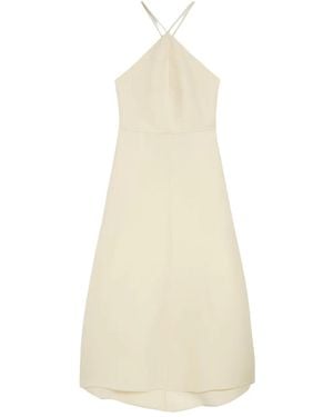 Jil Sander ホルターネック ドレス - ホワイト