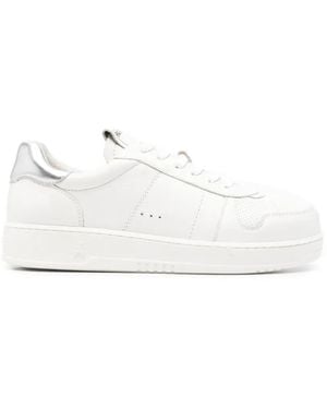 Patrizia Pepe Leather Perforated Sneakers - White