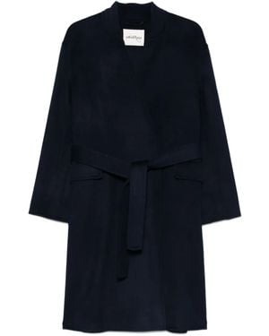 Ottod'Ame Cappotto Midi Con Cintura - Blu