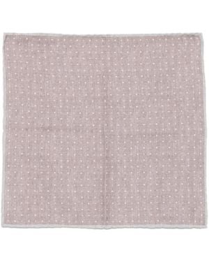 Eleventy Polka-Dot Pocket Square - Pink