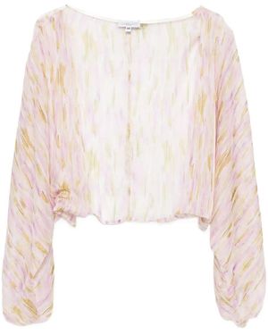 GIADA CURTI Blusa Con Cuello Cuadrado - Blanco
