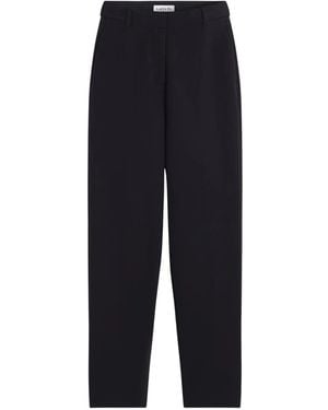 Lanvin Pleated Cotton Trousers - ブルー