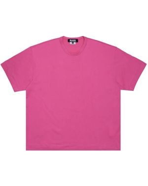 COMME DES GARÇON BLACK Crew-Neck T-Shirt - Pink