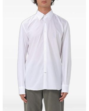 Brooksfield Button-Down Cotton Shirt - White
