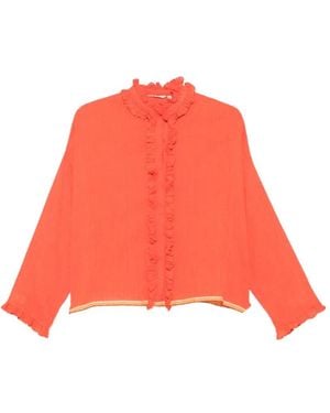 Injiri Blusa Con Volantes - Rojo