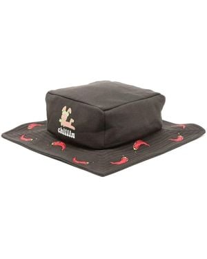 Natasha Zinko Chillin Box Bucket Hat - Gray